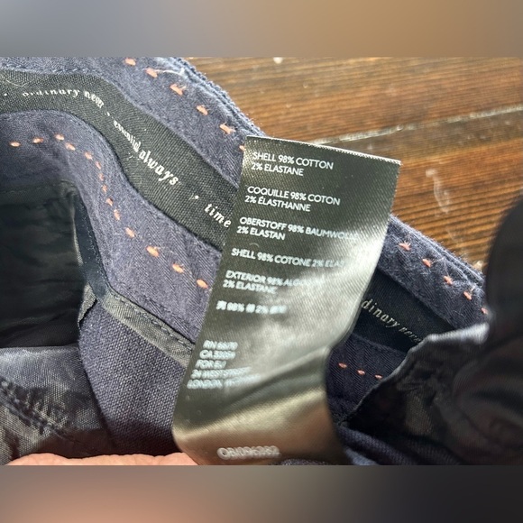 Anthropologie‎ Essential trouser, Navy Blue Corduroy. Size 14 - Picture 5 of 6